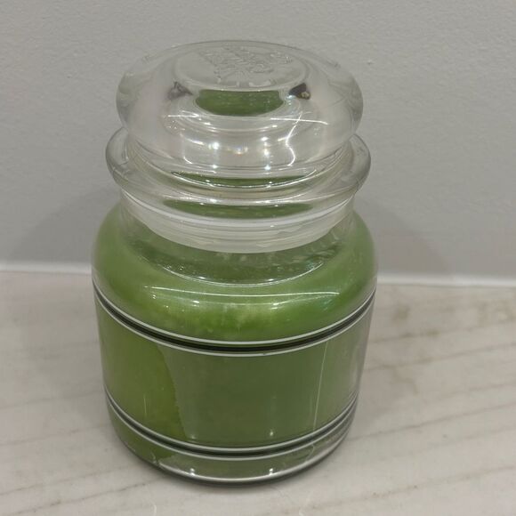 RARE Yankee Candle Black Band Strawberry Kiwi Jar 14.5 oz - Picture 4 of 6